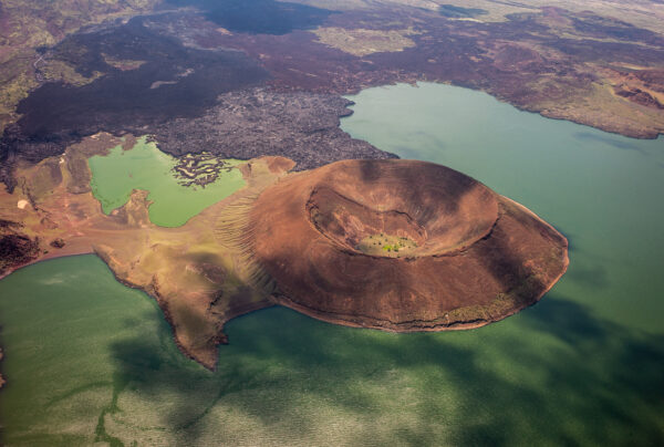 Jade colored waters of Lake Turkana